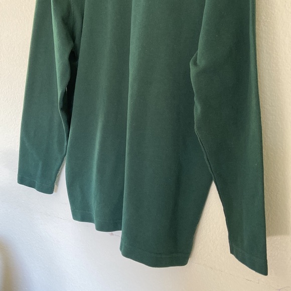 Marisa Christina Turtleneck 100% Cotton Solid Green Women’s Sweater Size XL - Picture 10 of 11